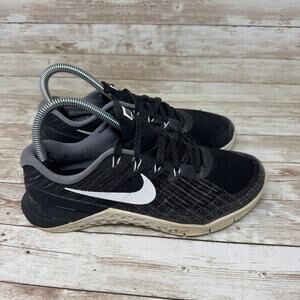 Nike Metcon 3 849807-001 Black Mesh Active Trail Running Shoes Women's Size 7